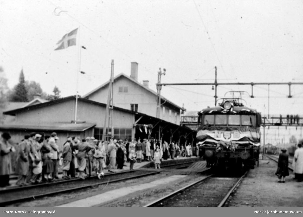 Charlottenberg station 1951 during