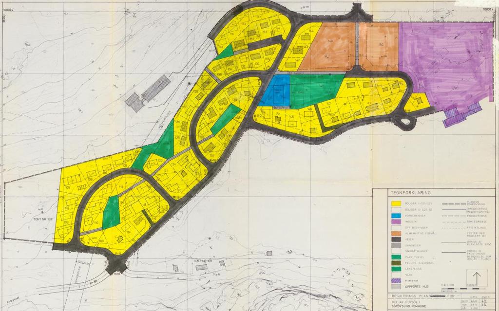 Reguleringsplan for området der fiskebruket er lokalisert og frem til moloen, er fra 1972 (vedlagt). Plankart og planbestemmelser er lagt ut på Hammerfest kommunes hjemmesider: http://www.hammerfest.