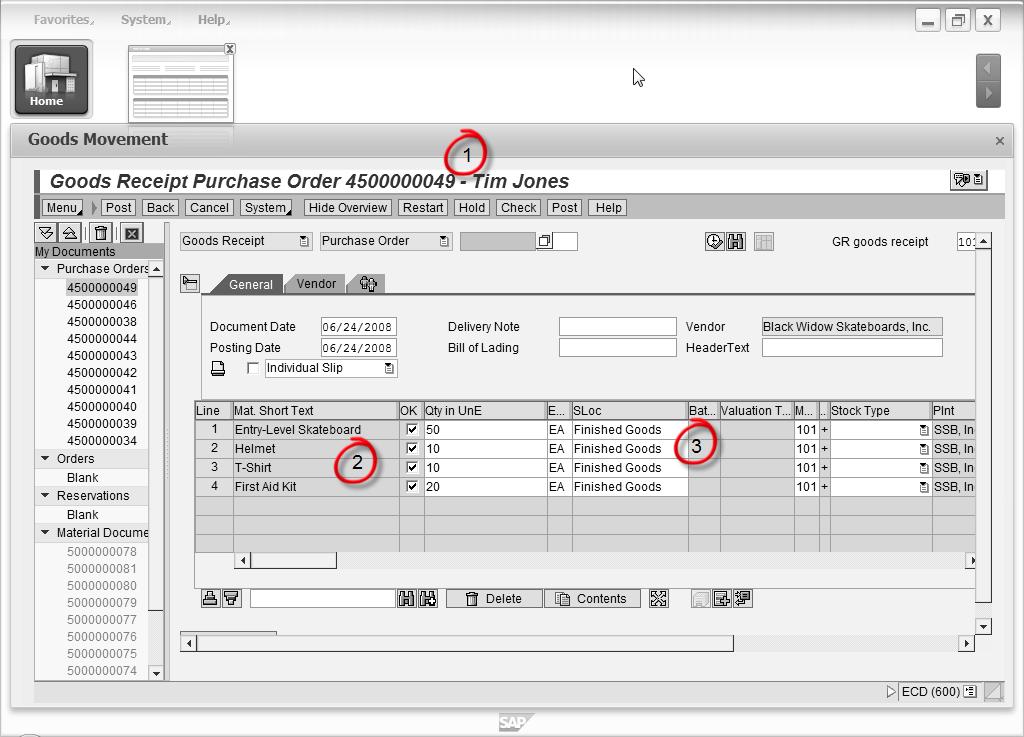 Goods Receipt in SAP (side 66) Hvorfor