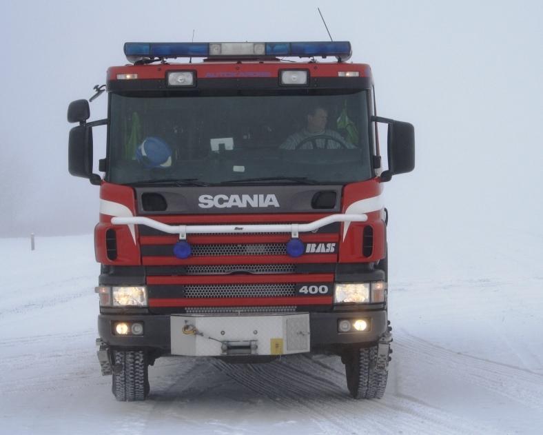 2,9 meter Brannvesenets mannskapsbil er dimensjonerende for de områder hvor det ikke er behov for høyderedskap. Minimum vegbredde er fire meter.