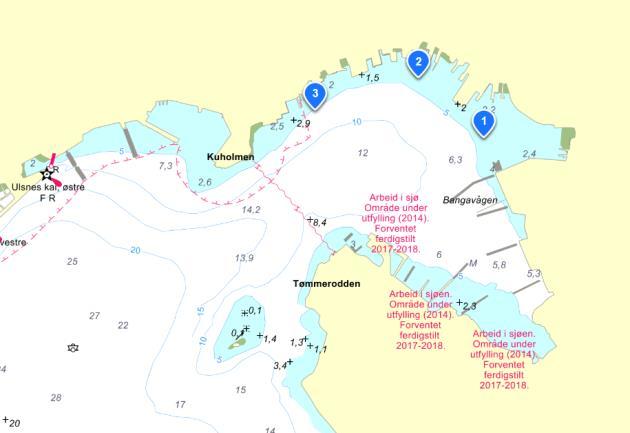 Endelig overvåkingsplan ettersendes for godkjenning før arbeidene starter opp. Mål Tildekkingen av ytre del av Bangavågen vil dekke til forurensa sedimenter.