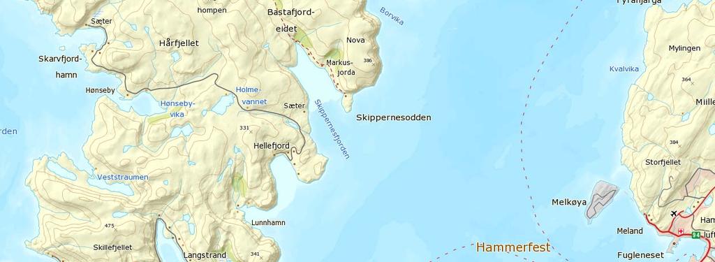 Foreliggende rapport inneholder resultater fra den miljøgeologiske undersøkelsen. 1.1 Områdebeskrivelse Akkarfjord er et fiskevær på nordøstsiden av Sørøya, og ligger i Hammerfest kommune.