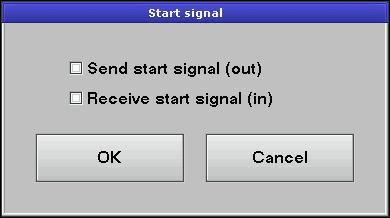 ohio tandem 7 Oppstart 7.5.3 Startsignal Velg Options Settings Start signal i menylinjen. Vinduet Start signal åpnes.