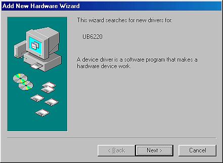 12 Windows 98SE: Avbryt Installer driver (Install