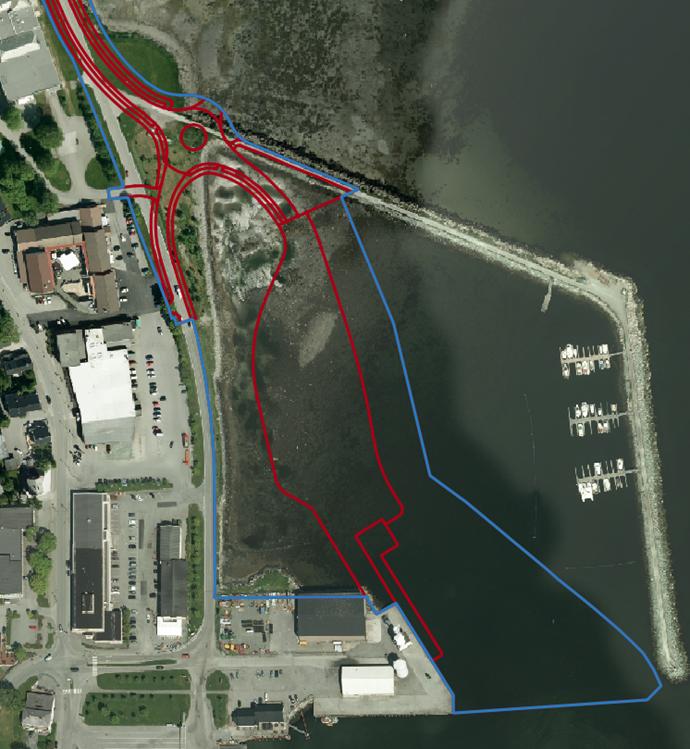 transportløsninger til og fra Ørland. I eksisterende områdeplan er det lagt til rette for løsninger for gående og syklende langs Havnegata.