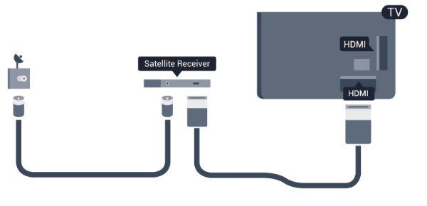 hjemmekinosystemet, kan TVen kun sende ARC-signalet til denne HDMI-tilkoblingen. Plugg i en HDMI-kabel ved siden av antennetilkoblingen for å koble enheten til fjernsynet.