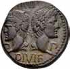 Antikke mynter 810 811 810 AUGUSTUS 27 f.kr.-14 e.kr., denarius, Colonia Patricia 18 f.kr. R: Triumfvogn mot høyre C.272a 1+)(1 1 200 811 AUGUSTUS 27 f.kr.-14 e.kr., denarius, Emerita 25-23 f.kr. R: Trofè over våpen C.