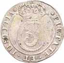 Norske mynter før 1874 364 200% 364 2 mark 1673. RR. S.37 NMD.106 H.43 1 80 000 Denne mynten er kjent i følgende 10 eksemplarer hvorav 5 er i privat eie: 1.