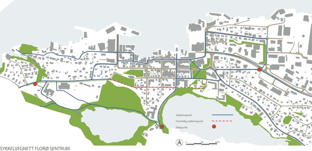 Vurdering av hovudnett for sykkel i Florø Statens vegvesen skal utarbeide rapporten Vurdering av hovudnett for sykkel i Florø (vedlegg 11).