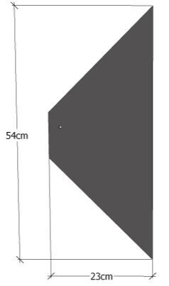 Firkant 40*40 Viktig å huske på sideveis avstand mellom skiferen. Denne kan justeres for tilpasning mot gavl.