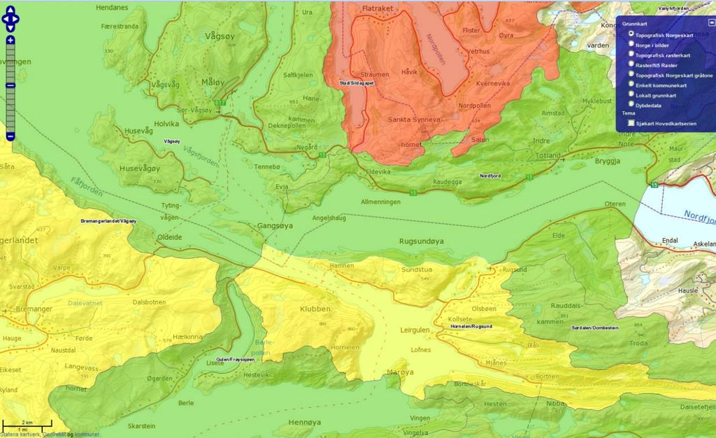 Planprogram høyringsutkast 20 Skavøypollen, Vemmelsvik og Angelshaug i Vågsøy er små bygder med kulturlandskap, naust og hytter.