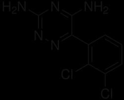 Lamotrigin Lamotrigin (figur 6) er et annengenerasjons antiepileptikum som også benyttes som et stemningsstabiliserende legemiddel, til forebygging av depressive episoder hos pasienter med bipolare