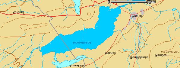Utløp Nord-Mesna Nord-Mesna er regulert 8,3 m med en dam på utløpet. Regulanten har etablert fiskerenne forbi dammen for å sikre vandringsmuligheter for aure mellom utløpselva og innsjøen (fig 12).