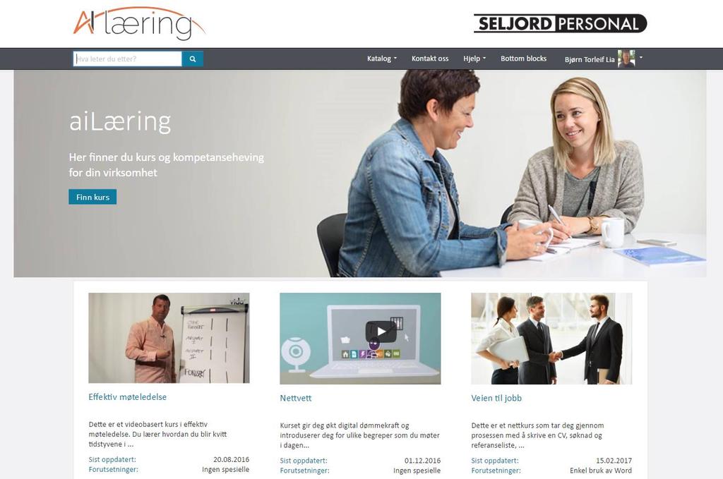 ailæring valgt en Moodle plattform Felles læringsplattform i kommunal sektor: https://www.kslaring.no Felles læringsplattform i staten: https://laeringsplattformen.di fi.