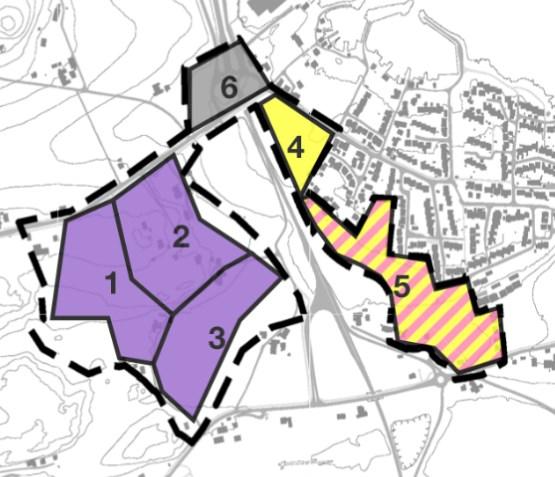 Alternativ 3b (Næring) Delområde 1: Næring Delområde 2: Næring Delområde 3: Næring Alternativenes fordeler og ulemper: Alternativ Fordeler 1a (LNF) 1b (LNF, teknisk lager og trafo) Bevarer gode