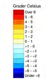 1.1.3 Temperatur Temperaturane har for heile landet i juli, august og september vore temmeleg nær normalen.