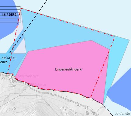 25 km fra lokalt viktig elv Brøstadelva og 15-3km fra lakseførende vassdrag i Salangen og på Senja, samt Møkkelandsvassdraget ved Harstad.