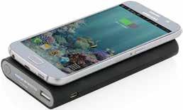 000 mah lithium batteri som kan lades både via micro USB og type C utgang. Sugekopp for å plassere din telefon mens den lader. Inkluderer batterinivåindikator.