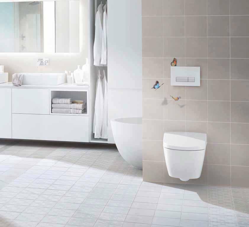 DuoFresh sørger for et luktfritt toalettrom. Vond lukt som sitter bak betjeningsplaten renser luften før den føres tilbake i rommet.
