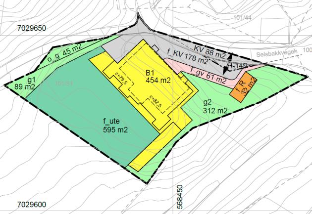 Side 3 Planforslaget Kommuneplanens arealdel Virkninger av planen Bebyggelsen i sør- og nordøst mot jernbane og Bjørndalen får fasader som ligger i gul støysone.