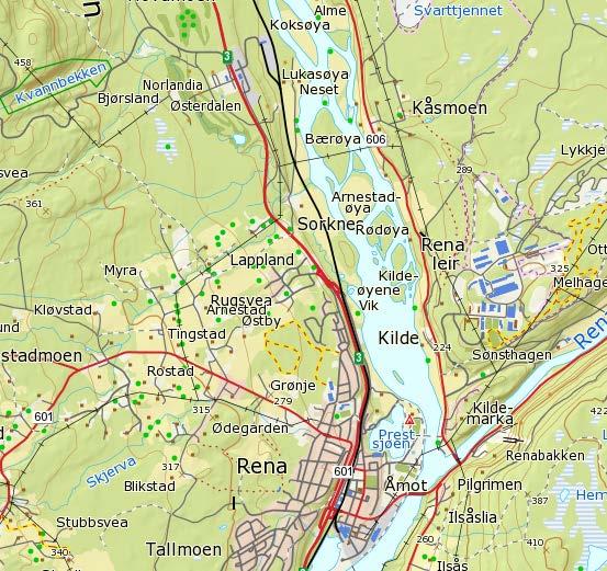 Planområde Oversiktskart med angivelse av planområdets beliggenhet. Gjeldende kommuneplan i Åmot er relativt gammel, men man er kommet langt i prosessen med en ny kommuneplan: Åmot mot 2030.