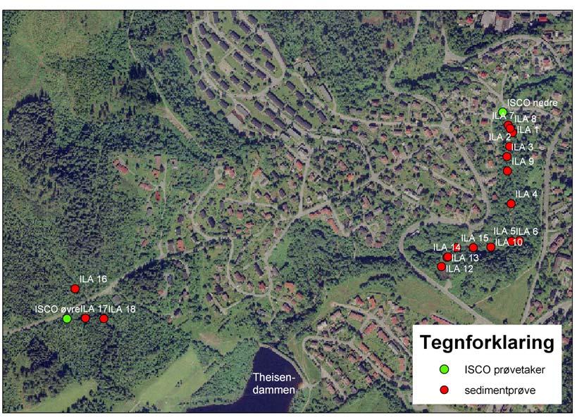1. INNLEDNING På forespørsel fra Trondheim kommune har Norges geologiske undersøkelse (NGU) undersøkt innholdet av tungmetaller og PAH-forbindelser i snødeponiet i Ilabekken og vurdert betydningen