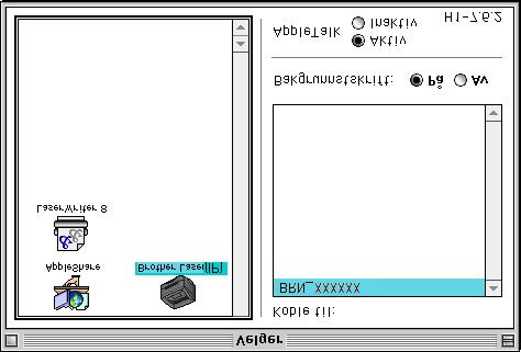 Trinn 2 For brukere av nettverksgrensesnittkabel (kun DCP-8065DN) 0 Klikk Brother Laser (IP)-ikonet, og velg deretter BRN_XXXXXX. Lukk Velger. XXXXXX er de seks siste sifrene i Ethernetadressen.