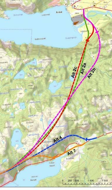 ANBEFALING Alternativ 4 er noe mer kostbart enn alternativ 7, men er bedre på ikke-prissatte konsekvenser og gir større sikkerhet i anleggsgjennomføringen