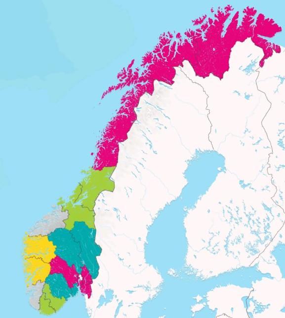 Forlik i Stortinget om ny fylkesinndeling Samarbeidspartia på Stortinget skreiv 22.