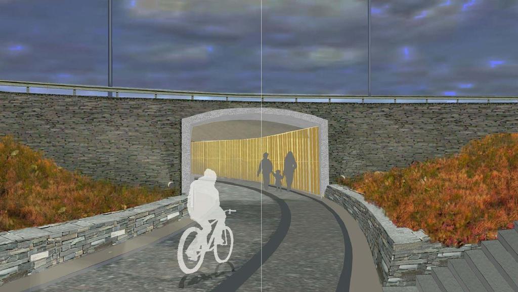 Gang- og sykkelveger Separate system for gående og syklende langs rv.