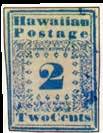 desember 1851, mens seneste bruk er fra mars 1856, da det var mangel på nye 5 cents-verdier fra 1853, og et 5 cents misjonærmerke ble brukt i stedet. Merkene er svært kostbare, også de som har skader.