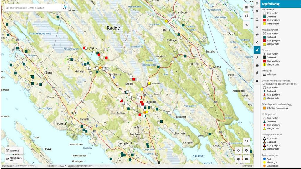 Eksempel frå Radøy, oversikt over korleis ein