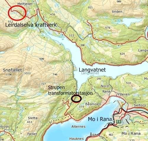 Vedlegg 2: Leirdalselva kraftverk Bakgrunn Miljøkraft Nordland AS søker om konsesjon for bygging av Leirdalselva kraftverk ca. 20 km nord-vest for Mo i Rana, i Rana kommune, jf. figur 1.