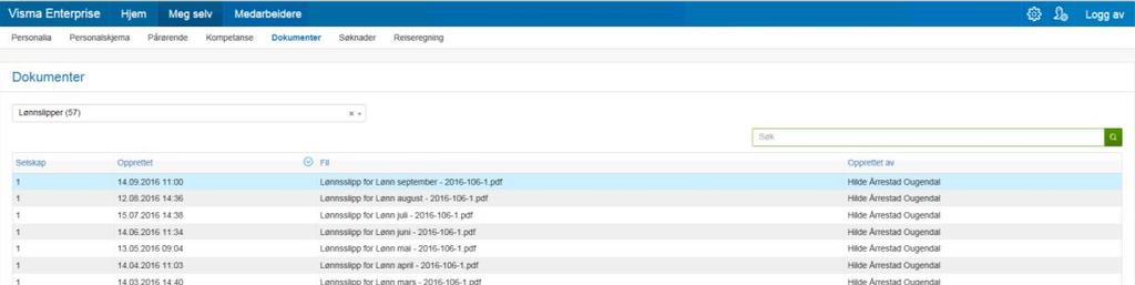 Oversikt av ferie, fravær og timelister Personalskjema Under fanen kalender får du oversikt over de dagene du har hatt fravær (gul), ferie (lilla) og timer (blå) som er ført i dette systemet.