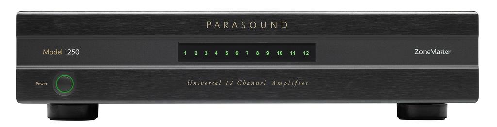 Parasound Zonemaster 1250 universal effektforsterker Parasound har introdusert ZoneMaster Model 1250, en allsidig, effektiv 12-kanals effektforsterker med super lydkvalitet, høy effekt, og flere