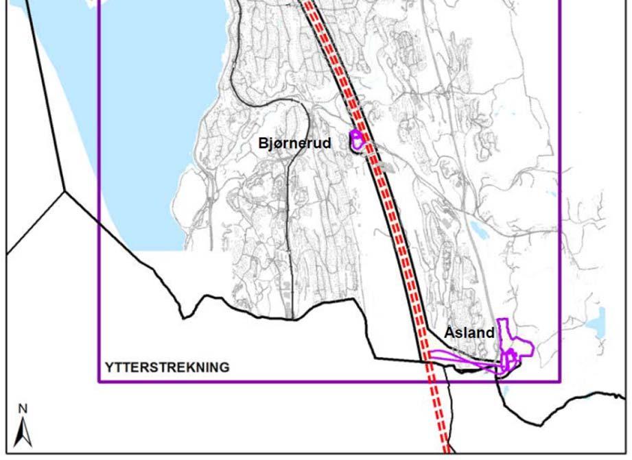 Ytterstrekningen: To løps tunnel med tverrforbindelser mellom