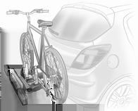 Sykkelstativ bak Med denne løsningen (Flex-Fix-system) kan sykler festes på et stativ som er integrert i bilgulvet og som trekkes ut.