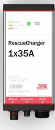 Den gir et galvanisk skille mellom nettjord og batteriet. PRODUKTER - RESCUE LADER RescueCharger 1x12A Best.nr.