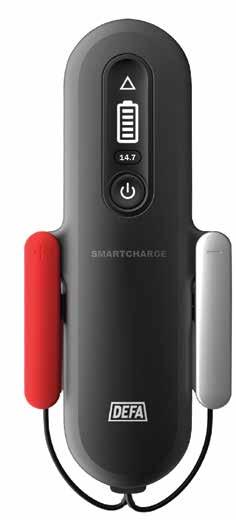 SmartCharge leser hva slags batteri og hvilken tilstand batteriet er i, for så å lade det akkurat slik det behøves.