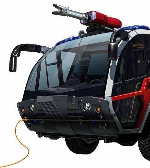DEFA system til brannbil Brannbil DEFA RescueCharger har et spesielt tilpasset ladeforløp for utrykningskjøretøy.