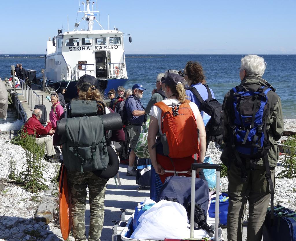 Dag 2, tirsdag 20. juni Avreise Stora Karlsö Allerede før lunsj gikk båten tilbake til fastlandet.