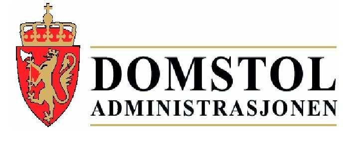 Halvårsstatistikk for domstolene i første og andreinstans September Domstoladministrasjonen, 7485 Trondheim. Besøksadresse: Dronningensgt. 2.