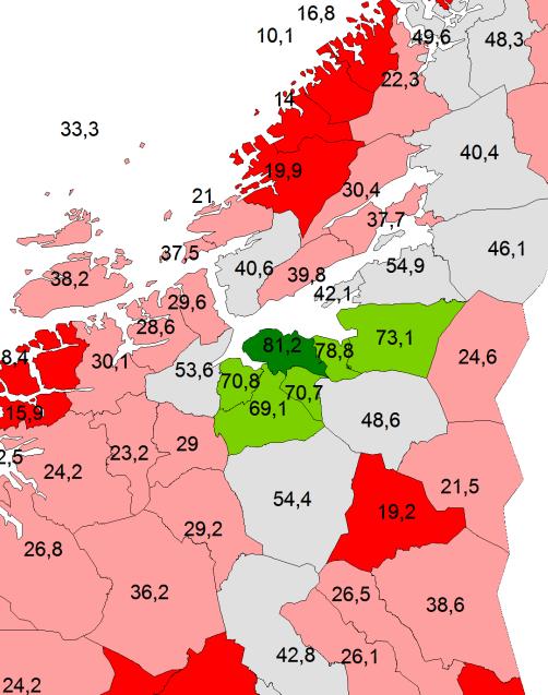 13 Distriktstilskudd Sør-Norge Ikke lenger differensiering mellom sone III og IV (endring i forskrift) Oppdatert distriktsindeks i 2013 Geografi Demografi Arbeidsmarked Levekår Endringer i