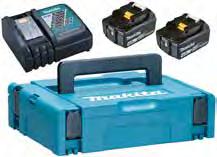 batterier (BL1850B) Ladetid 45min Makpac koffert type 3 NOBB