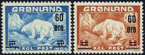 1963 inneholder samtlige utgitte hovednummer av norske frimerker fra dette året, postfrisk.