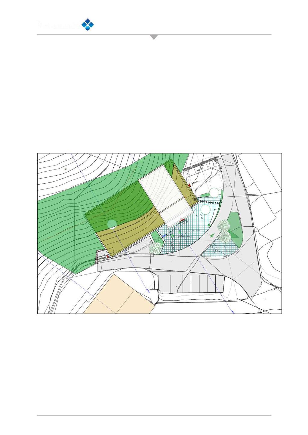 Studenthuset er planlagt i terrengskråninga innafor arealet BOP3 lengst aust i planområdet. Øvrige areal syner eksisterande arealbruk der det ikkje er planlagt tiltak.