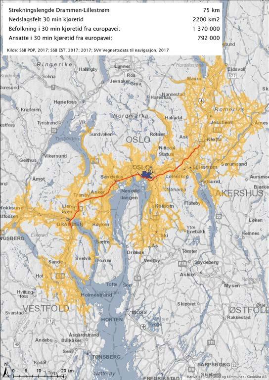 Osloregionenes influensomegn