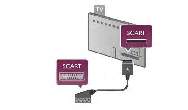 Hvis enheten, vanligvis et hjemmekinoanlegg (HTS), også har HDMI ARC-tilkobling, kobler du den til en av HDMIkontaktene på TVen.