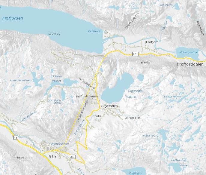 Det foreslås å gjennomføre kombinerte tiltak med breddeutvidelse over en strekning på bortimot 2 km kombinert med møteplasser og trafikksikkerhetstiltak. Samlet kostnad vil være på ca. 30 mill. kr.