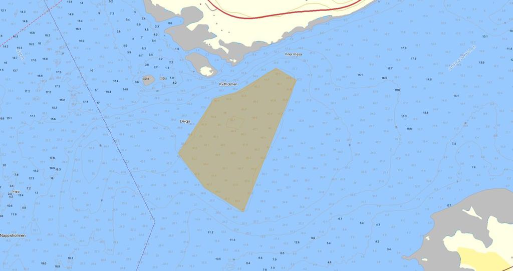 Supplerende opplysninger 1. Sjøbunnsdeponi øst for Nappstraumen Sjøbunnsdeponiet er lokalisert øst for Nappstraumen og sør for Kvitholmen.